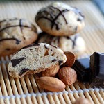 Kruche ciasteczka migdałowo – czekoladowe